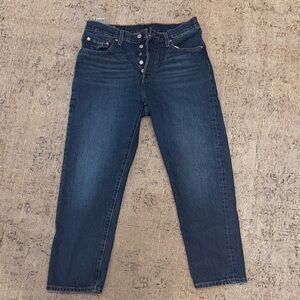 Levi's 501 Dark Blue Straight Leg Women's Jeans size 29 x 26